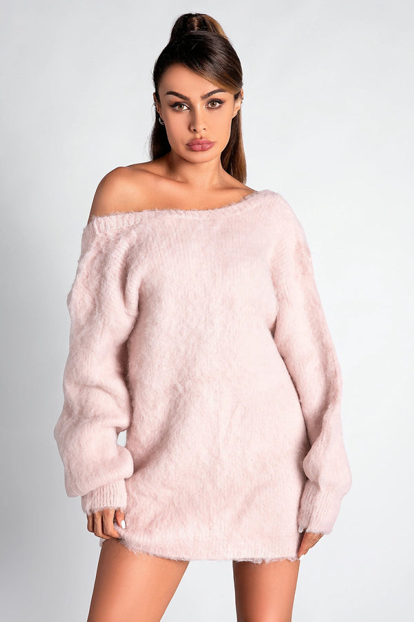 Lemmy Long Sleeve Backless Knitted Sweater