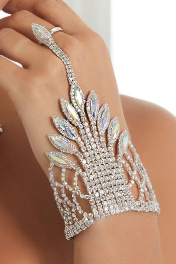 Arabia Diamond Floral Fringe Bracelet