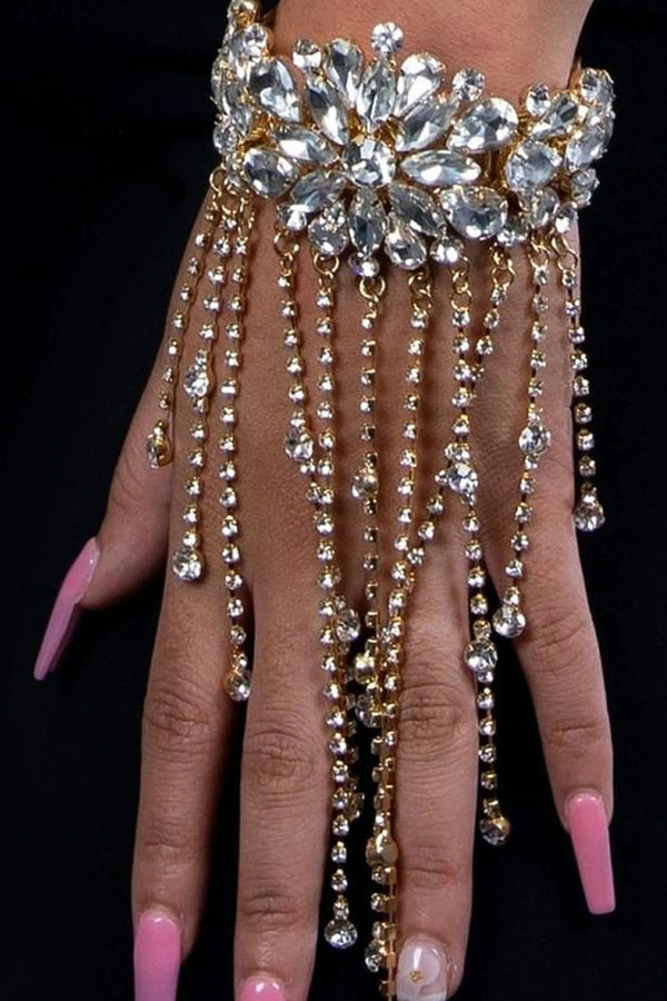 Danely Floral Fringe Diamond Bracelet