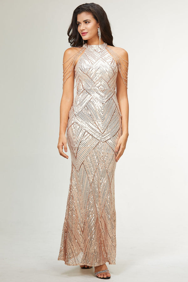 Lydia Sequin Mermaid Evening Dress