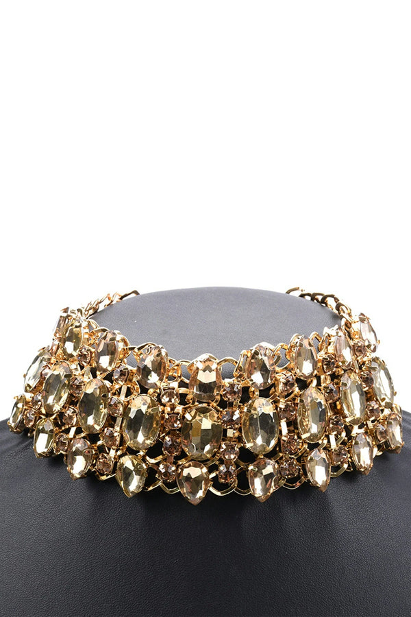 Laiken Crystal Gold Necklace
