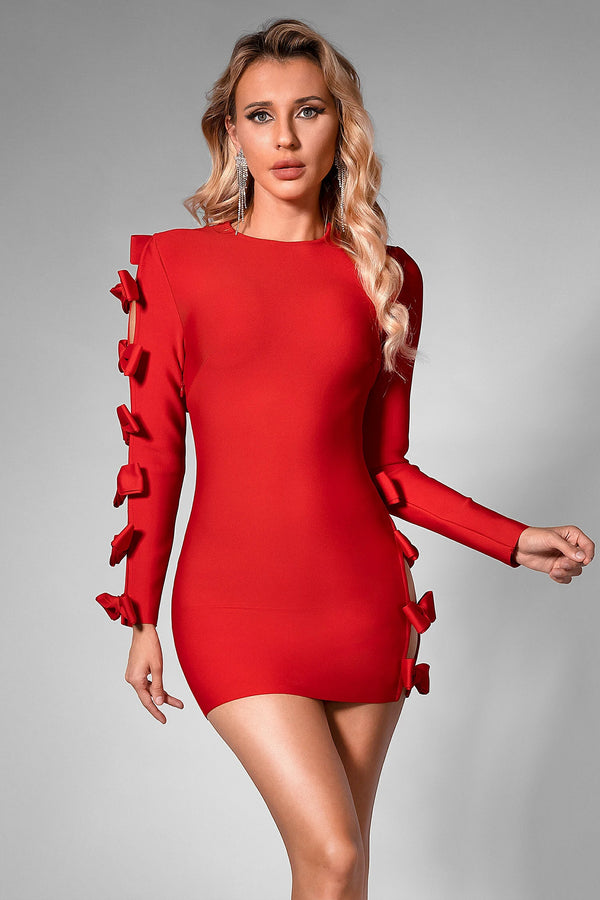 Briane Butterfly Cutout Bodycon Mini Dress